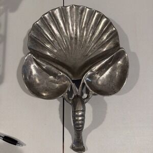 Vintage Aluminum Shrimp Crawfish Lobster Shell Tray‎ Platter Serving Dish Bowl